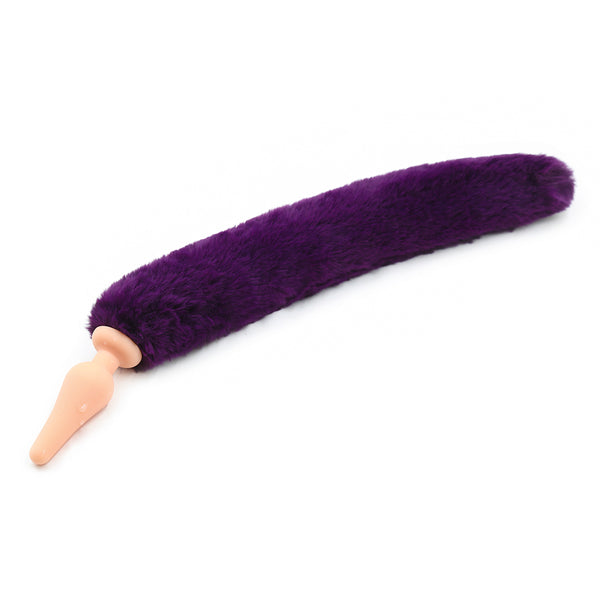 Faux Fur Fox Tail With Silicone Anal Plug