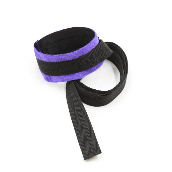 SM Polyester Blindfold Handcuff And Ankle Cuff