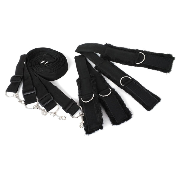 Nylon Long Velvet Bed Bondage Restraints