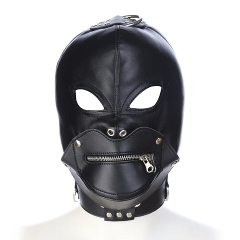 SM Black Hood Open Eyes Bondage Sex Good Adult