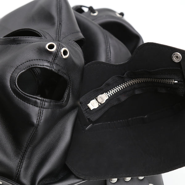 SM Black Hood Open Eyes Bondage Sex Good Adult