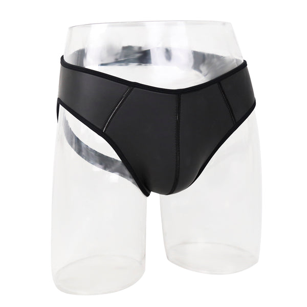 Culotte en néoprène noir avec bordure colorée Adult Play SM