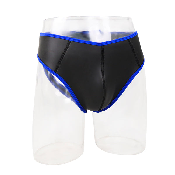 Culotte en néoprène noir avec bordure colorée Adult Play SM