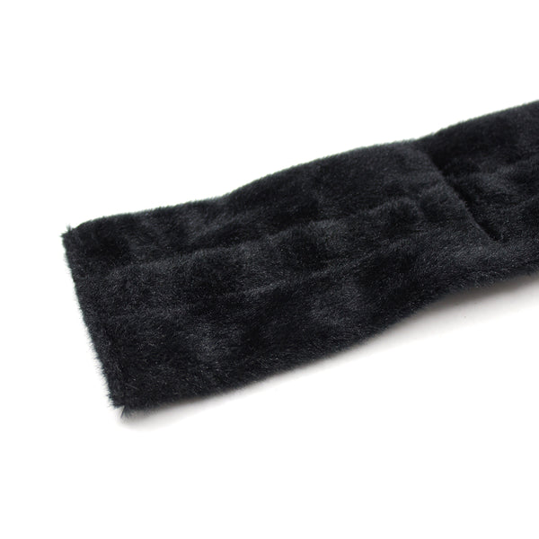 Attaches à barre écartée doublées de fourrure de nylon