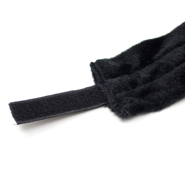 Attaches à barre écartée doublées de fourrure de nylon