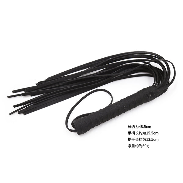 Flogger en simili-daim de 45 cm, accessoire sexuel pour jeux de couple