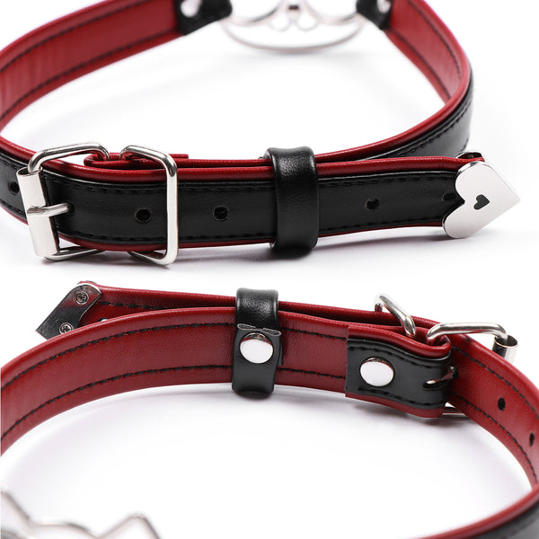 PU Bondage Collar Cat Shape Restraints