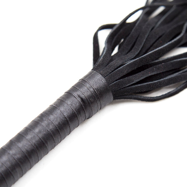 Flogger en cuir de 65 cm pour jeu BDSM