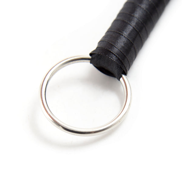 Flogger en cuir de 65 cm pour jeu BDSM