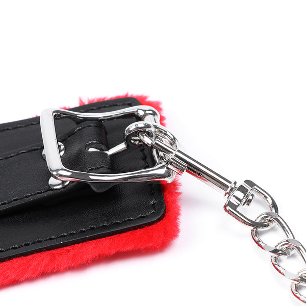 PU Handcuffs Wrist With Metal Accessories