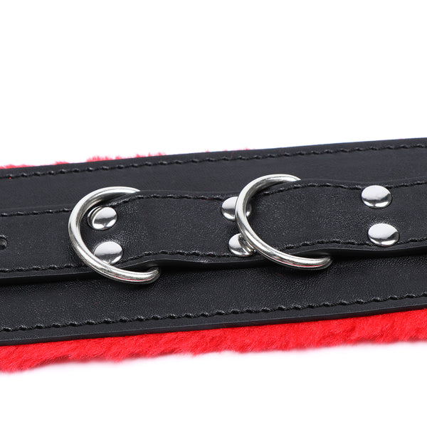 PU Handcuffs Wrist With Metal Accessories