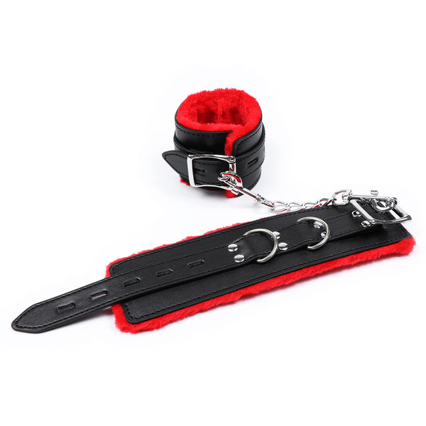 PU Handcuffs Wrist With Metal Accessories