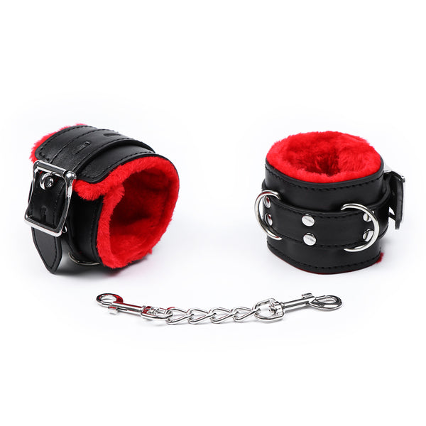 PU Handcuffs Wrist With Metal Accessories