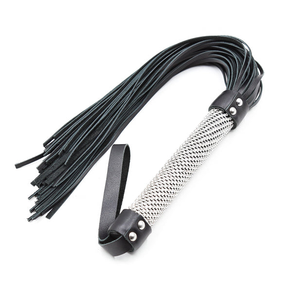 Flogger en cuir bling pour le plaisir sexuel des couples