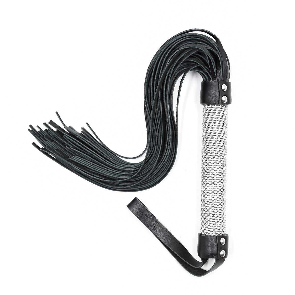 Flogger en cuir bling pour le plaisir sexuel des couples