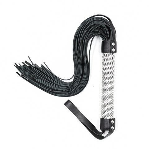 Flogger en cuir bling pour le plaisir sexuel des couples