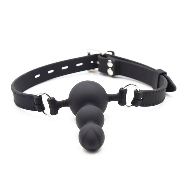 Mouth Gag with Dildo Silicone SM Adult Play Couple