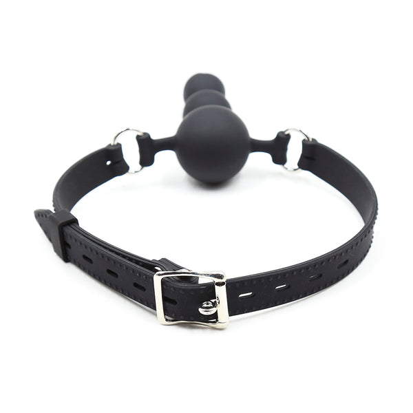 Mouth Gag with Dildo Silicone SM Adult Play Couple