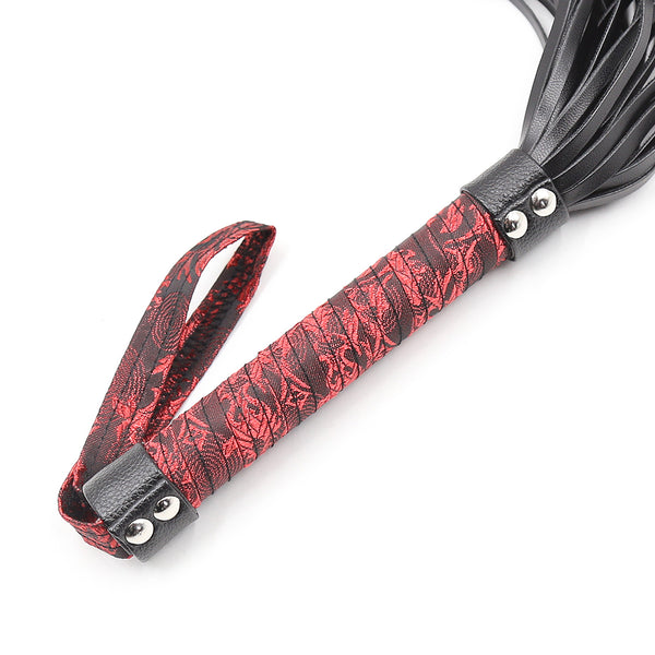 Fouet en PU de 44 cm pour jeux BDSM en couple