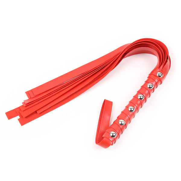 Flogger clouté en PU pour jeu BDSM