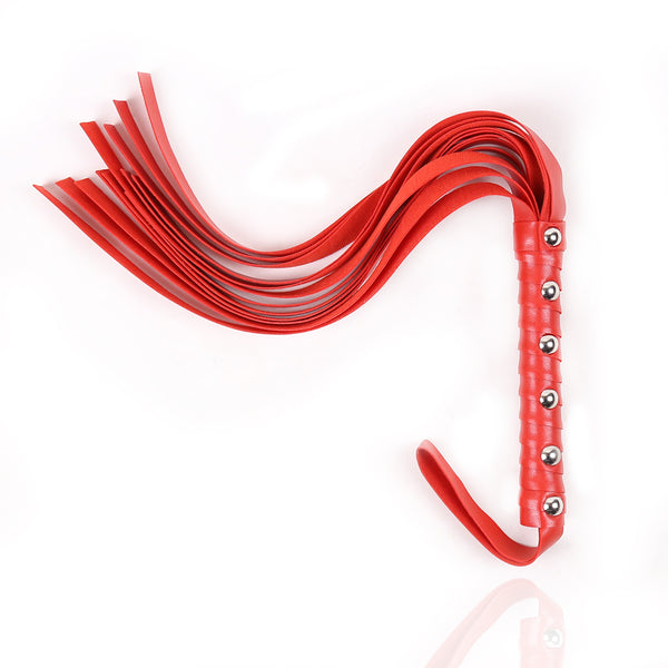 Flogger clouté en PU pour jeu BDSM