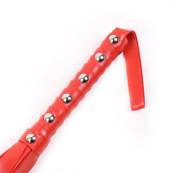 Flogger clouté en PU pour jeu BDSM