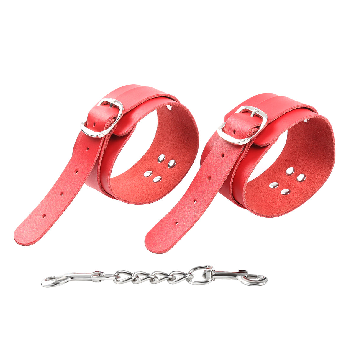 Menottes de cheville en cuir BDSM