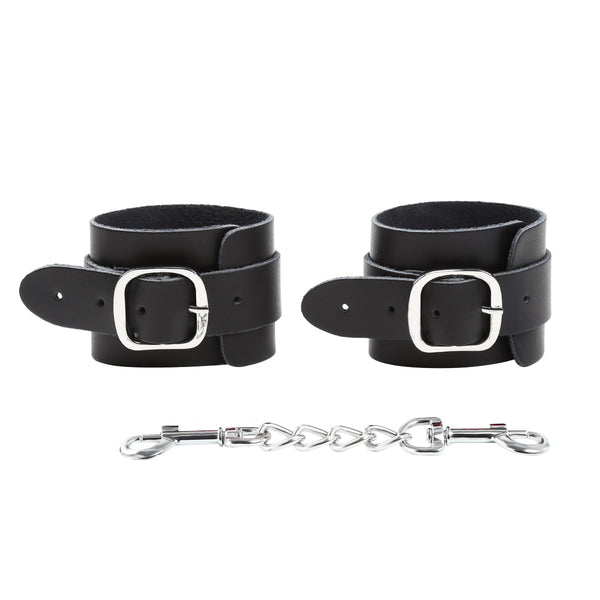 Menottes aux poignets en cuir, contraintes de bondage