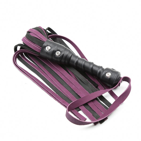 Fouet en cuir PU pour jeux de couple