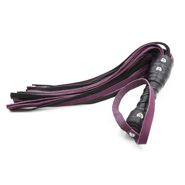 Fouet en cuir PU pour jeux de couple