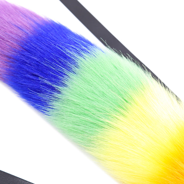 Faux Fur Fox Tail With Silicone Anal Plug