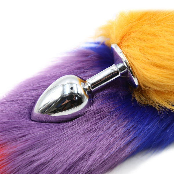 Faux Fur Fox Tail With Metal Anal Plug