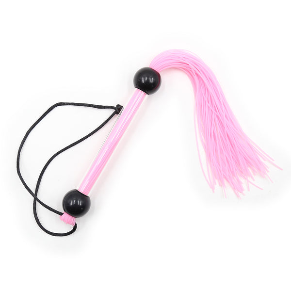 Flogger en silicone pour jeu BDSM en couple