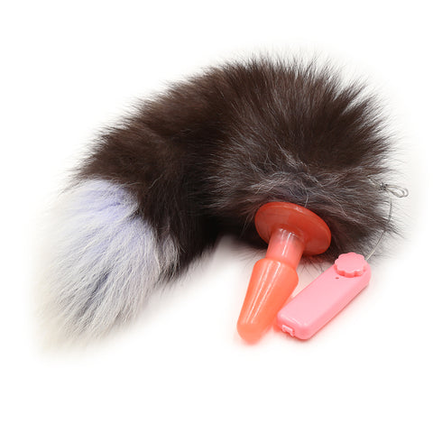 Fox Tail With Vibrating Plug