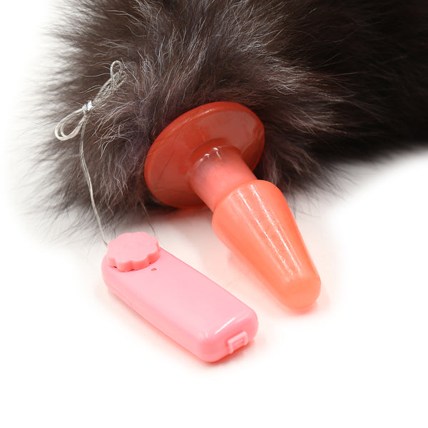 Fox Tail With Vibrating Plug