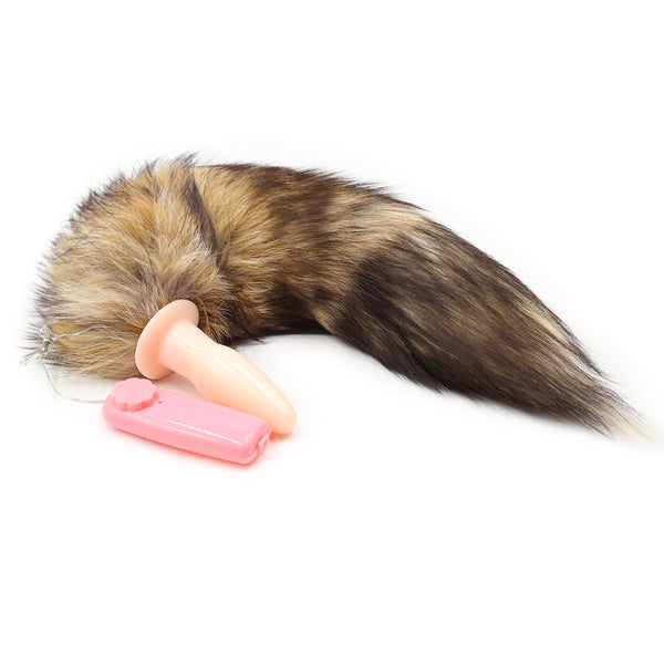 Fox Tail With Vibrating Plug
