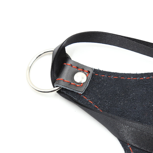 Polyester Blindfold  Leather SM Adult Play Sex Game