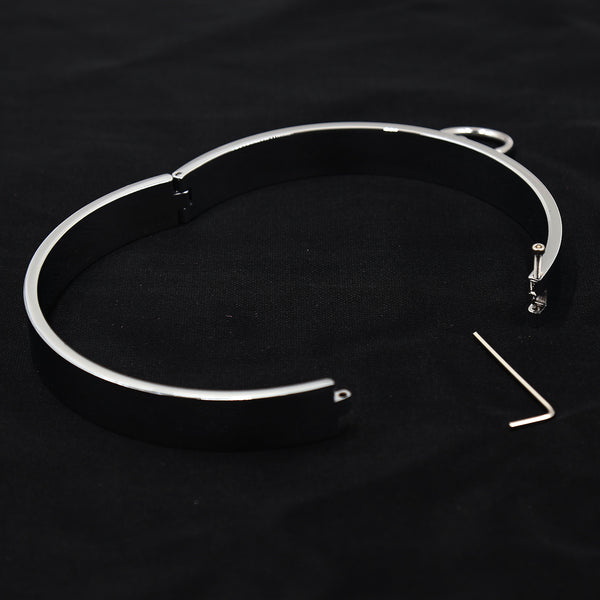BDSM Metal Neck Collar Restraints