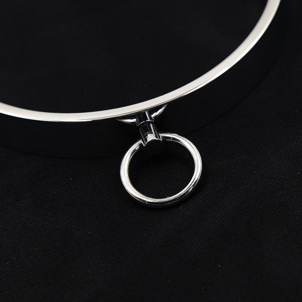 BDSM Metal Neck Collar Restraints