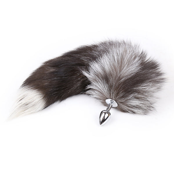 Fox Tail with Metal Anal Plug