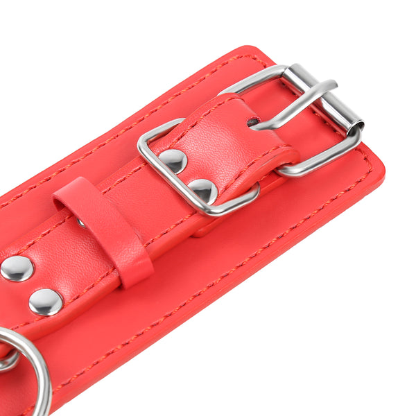 Menottes en PU avec accessoires de chaîne