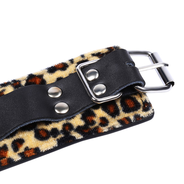 Attache-cheville léopard en PU