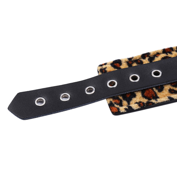 Attache-cheville léopard en PU