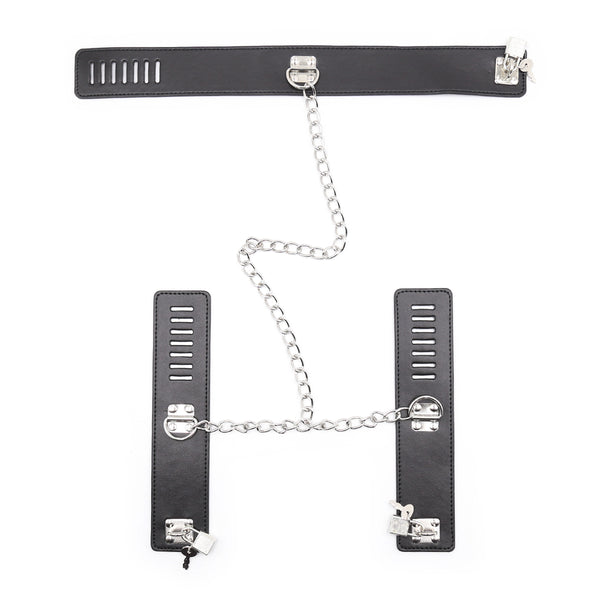 Collier SM avec attaches pour poignets et chevilles