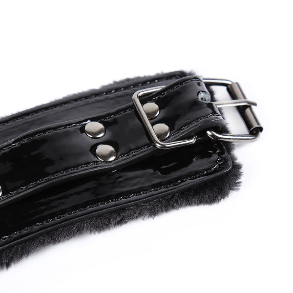 SM PU Ankle Cuffs With Lock