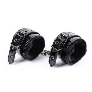 SM PU Ankle Cuffs With Lock