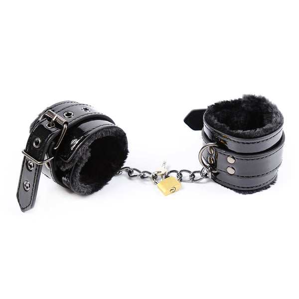 SM PU Ankle Cuffs With Lock