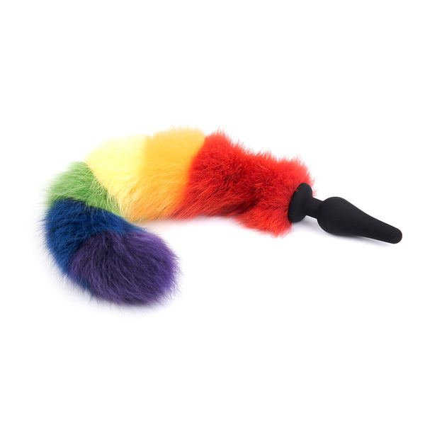 Real Fur Fox Tail with Silicone Anal Plug