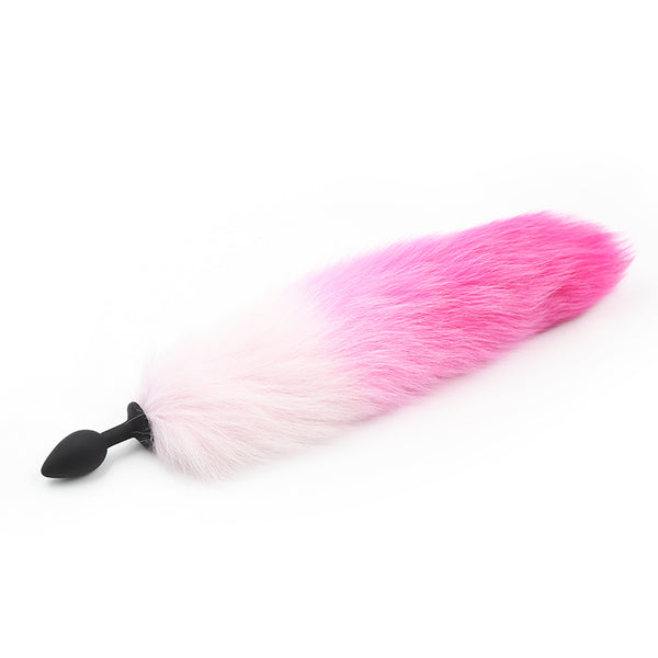 Faux Fur Fox Tail With Silicone Anal Plug