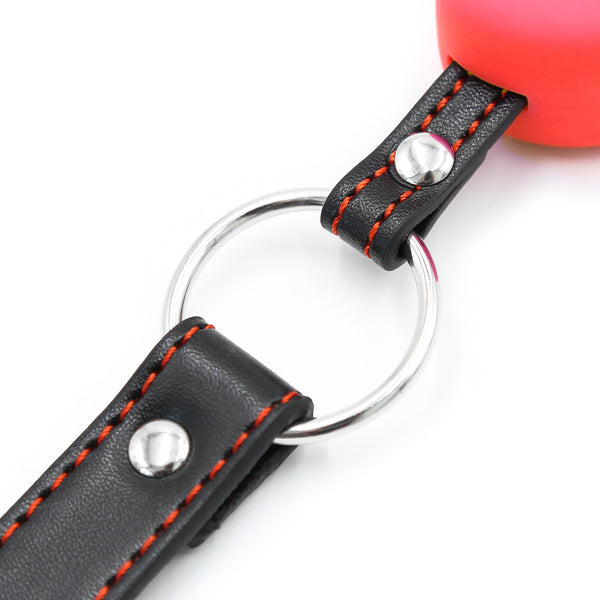 Mouth Ball Gag Sex Play  with Pu Silicone Metal Accessories Adult